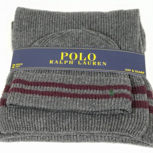 polo hat and scarf set